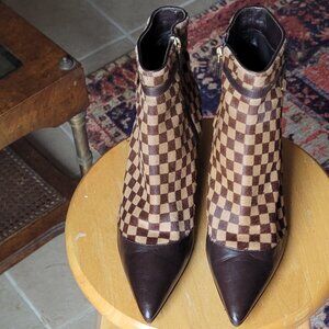 Louis Vuitton suede boots, size 38 EU
